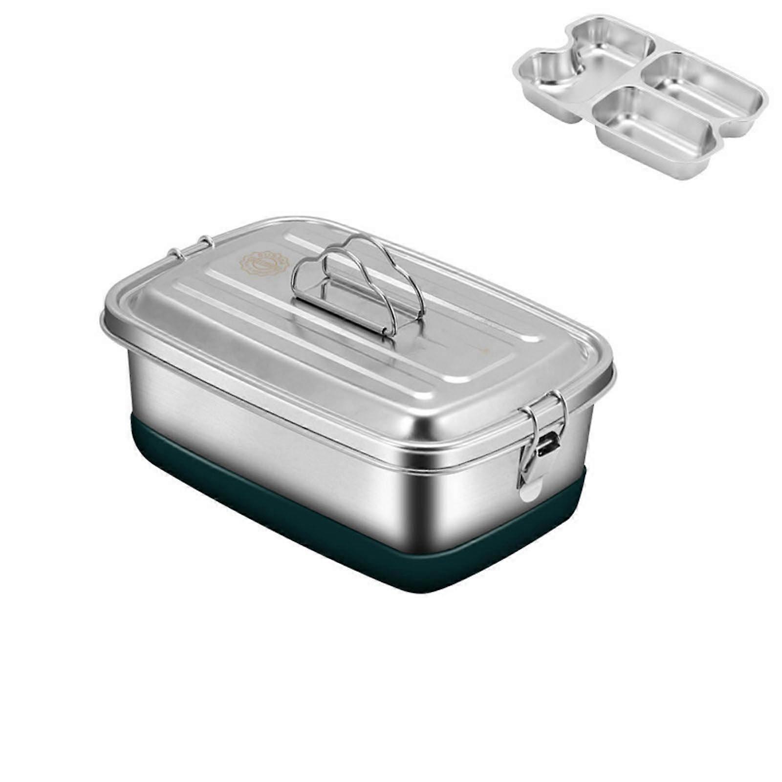 Leakproof lunch container, portable stainless steel food container for convenient carrying of meals