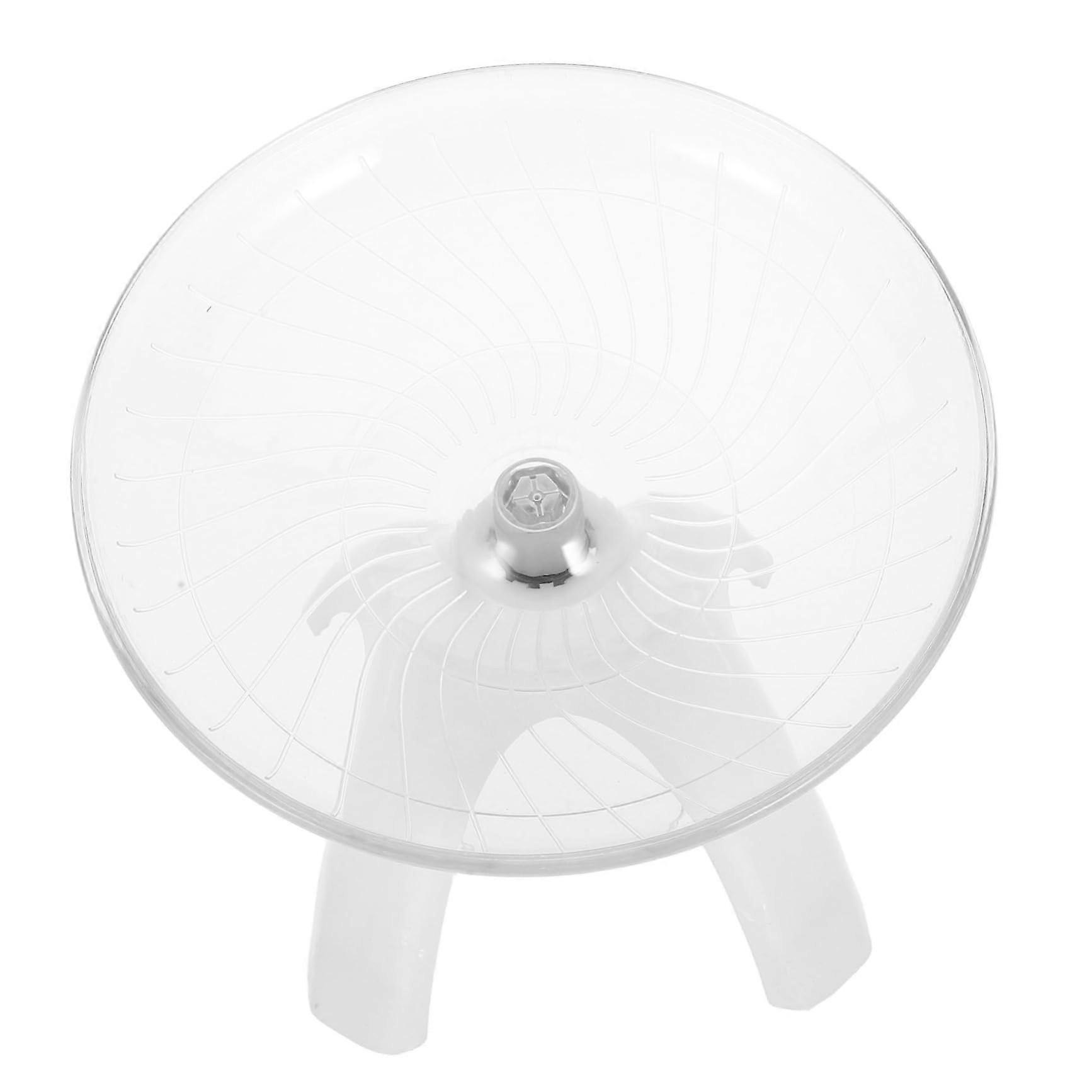 Hamster Running Wheel Quiet White ABS Plastic Small Pet Wheel For Hamsters Dwarf Hamsters Chinchillas Rats