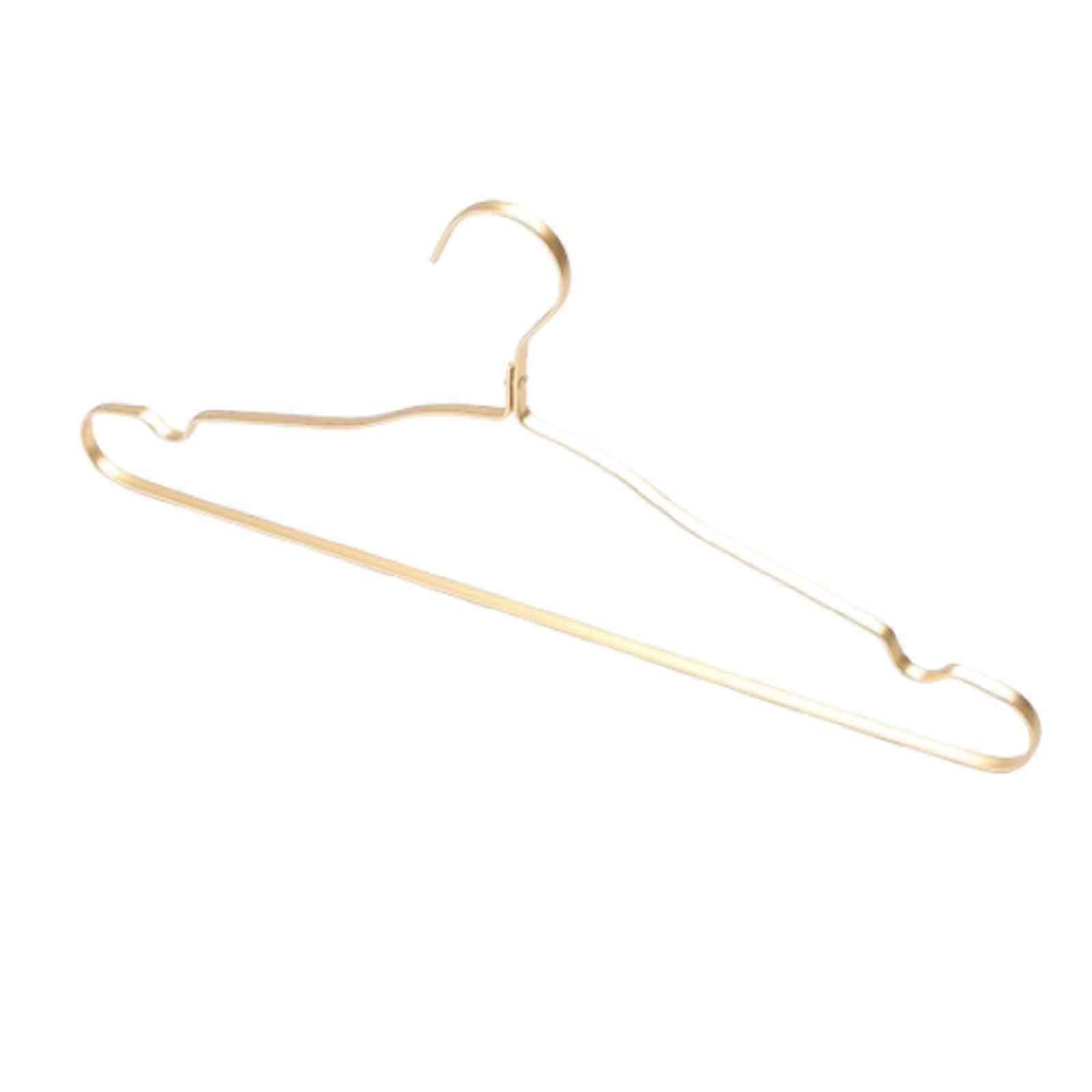 Premium Aluminium Clothes Hangers Set of 10, Extra Smooth Durable Metal Shirt Hangers, Lightweight Clothes Support, Non-Slip Design