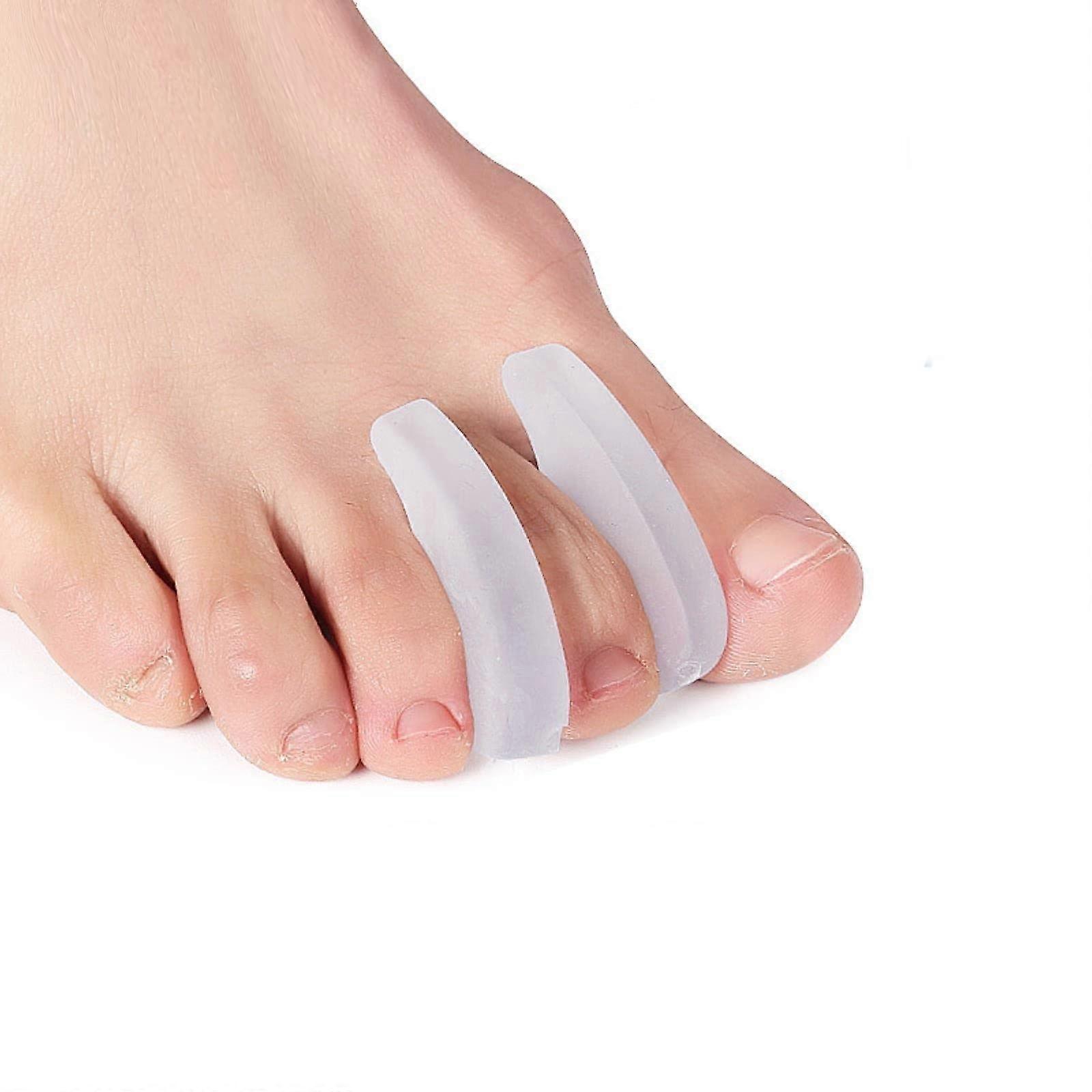 Gel Toe Separators S for Pinky Toe - 2pcs Pair, Pain Relief Spacers for Corns, Hammer Toes, Inflamed Toes, Straighteners