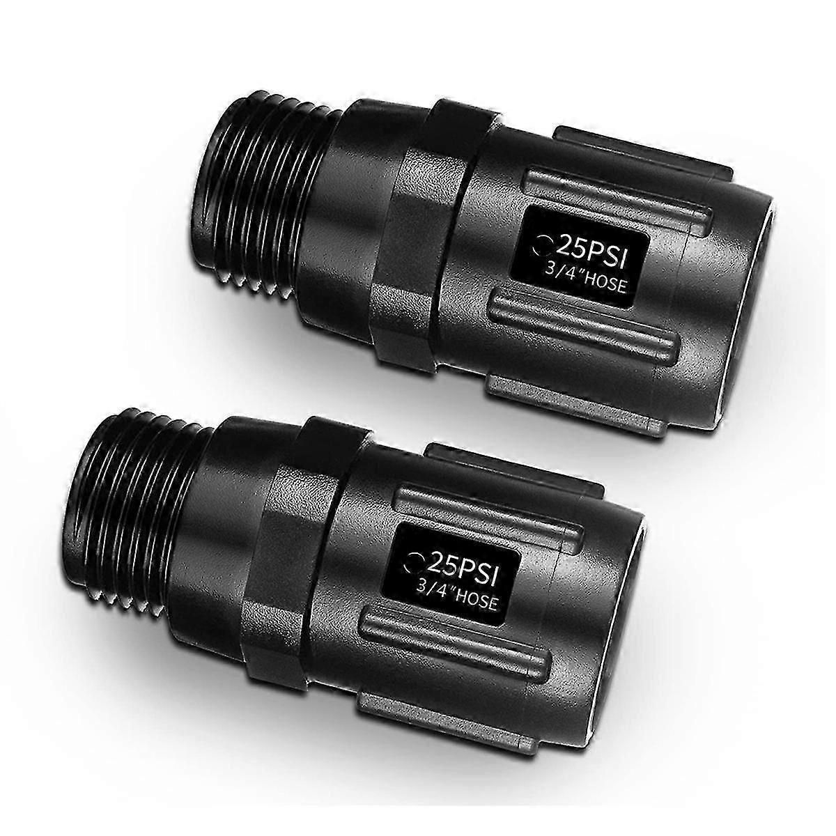 منظم ضغط الري بالتنقيط 25 PSI 3/4 بوصة خرطوم الموضوع بالتنقيط مخفض ضغط الري - 2 عبوة hwy