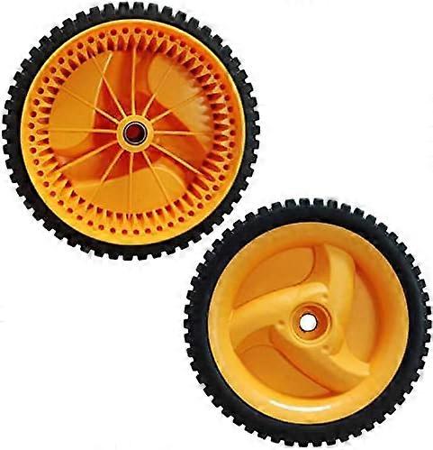 2 lawnmower wheels