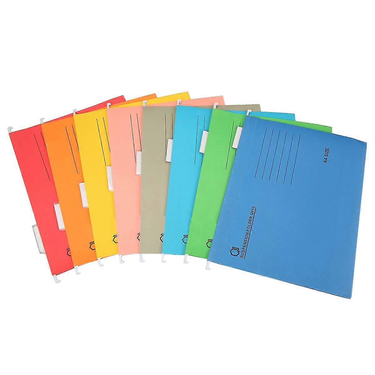 Suspension Files Hanging Files A4 Office File Storage Holder 8 Pack (8 Colors) Pack of 8