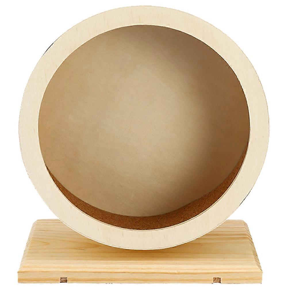 Silent Wooden Exercise Wheel for Small Pets – Smooth Hamster Wheel for Hamsters, Mice, and Chinchillas