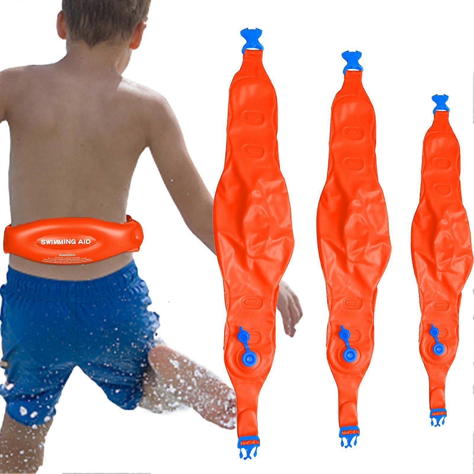 Swimming belt for children – Portable swim belt, inflatable back swimmer, swimming trainer, safety pool equipment, training aid for boys and girls