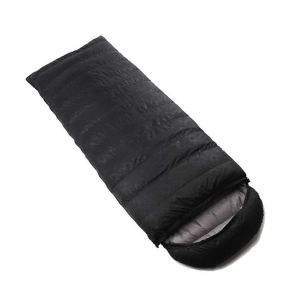 Camping Schlafsack Leichter Tragbarer Schlafsack Rot Schwarz 600G Doppelreißverschluss Ideal Für Erwachsene Wandern