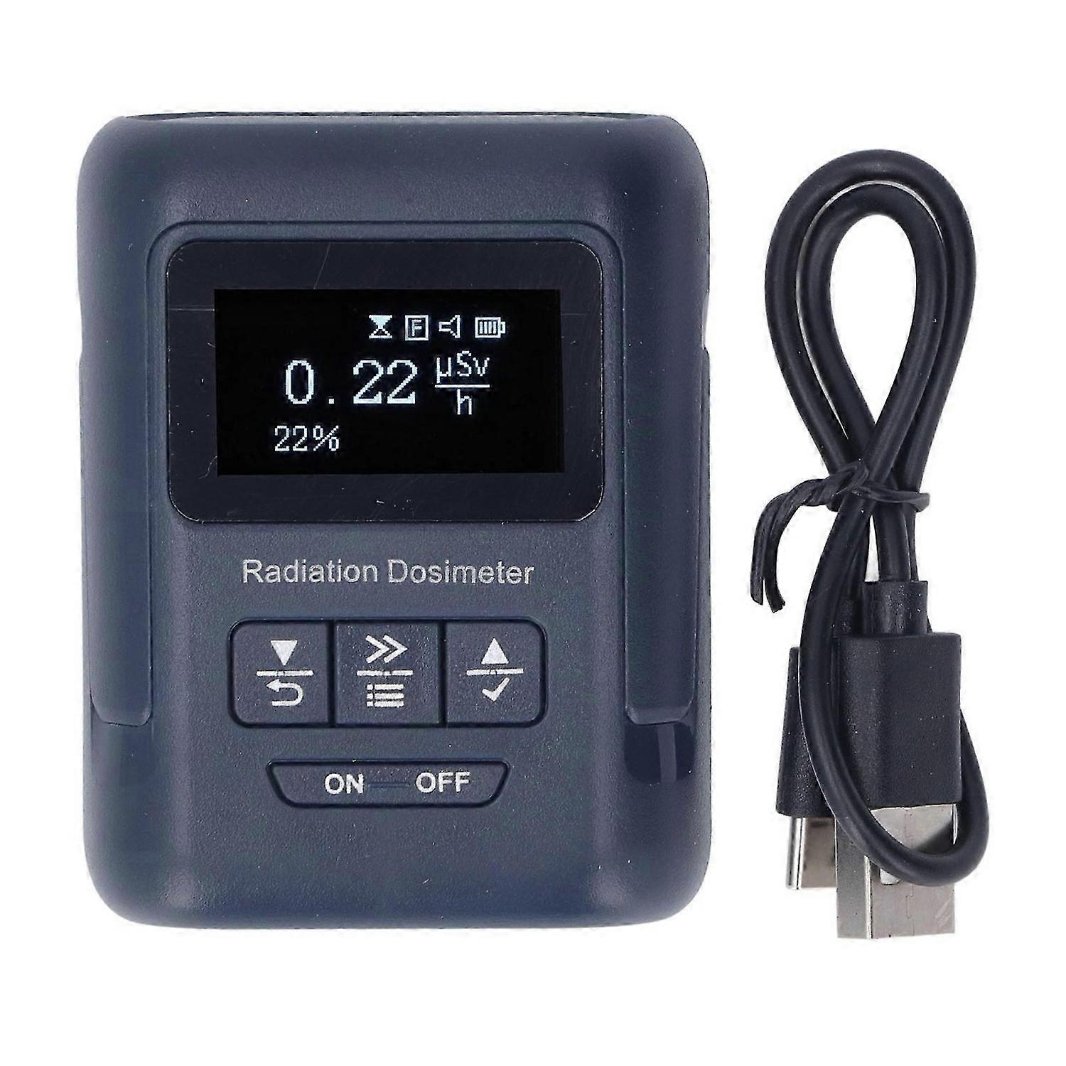 Handheld Radiation Dosimeter Nuclear Radiation Monitor X Ray Detector Nuclear Dose Alarm Built in Battery
