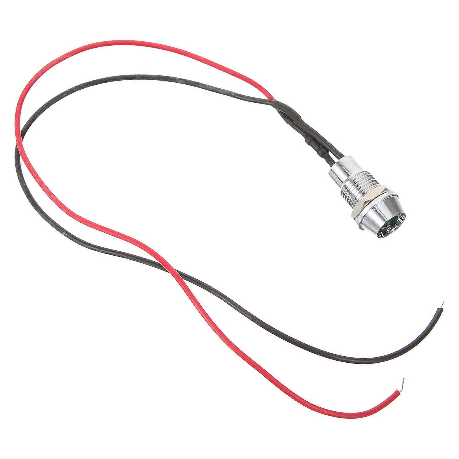 Waterproof Metal Indicator Light Lamp with Wire for Auto Boat 1 Set Replacement Parts