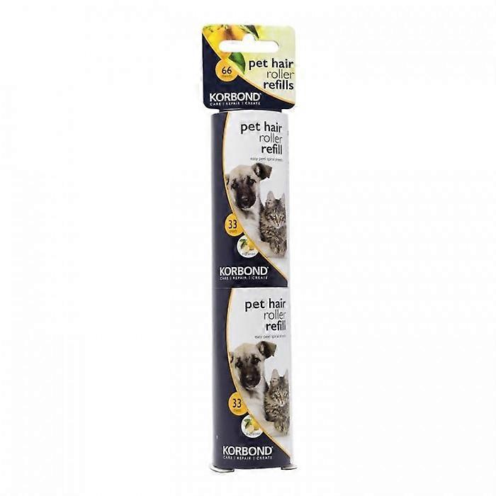 Korbond Pet Lint Roller Refill Fragranced 2pk