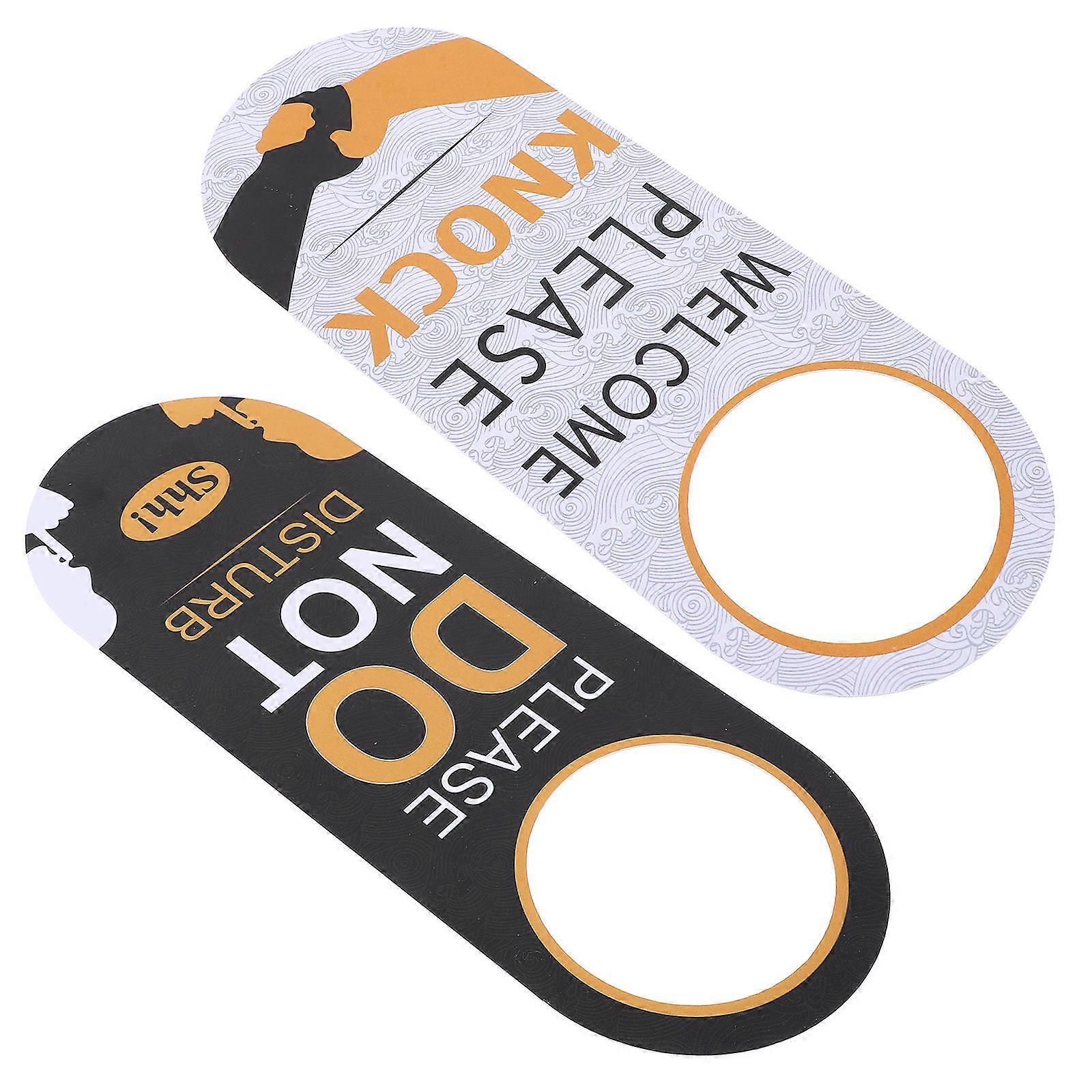 Do Not Disturb Door Sign Crafted from Durable PVC for Home Use Assorted Color