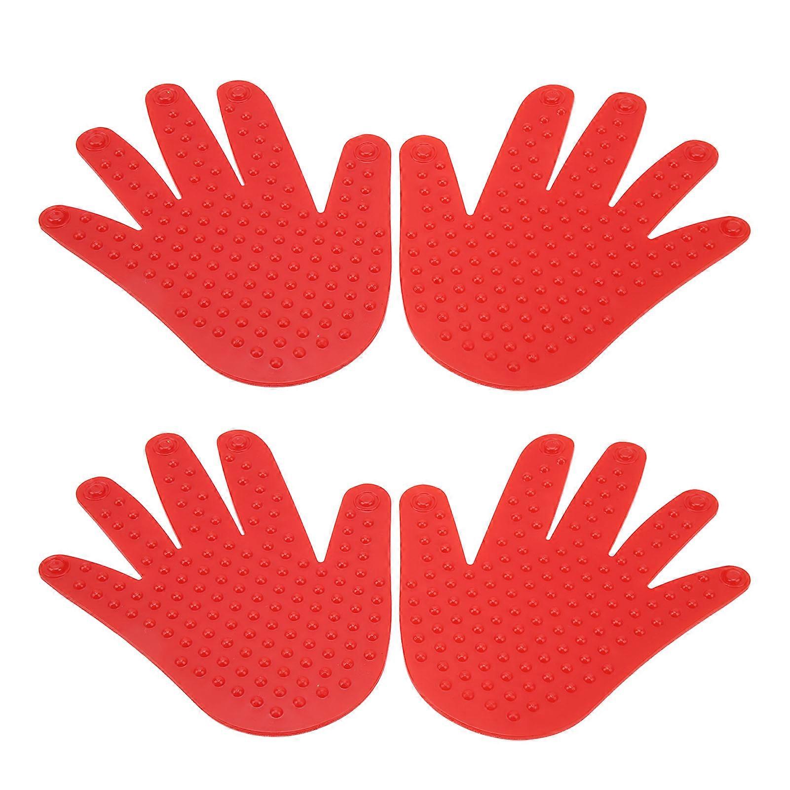 2 Pairs Hand Shape Markers Non Slip Palm Spot Marker Children Coordination Training Handprint Sheets
