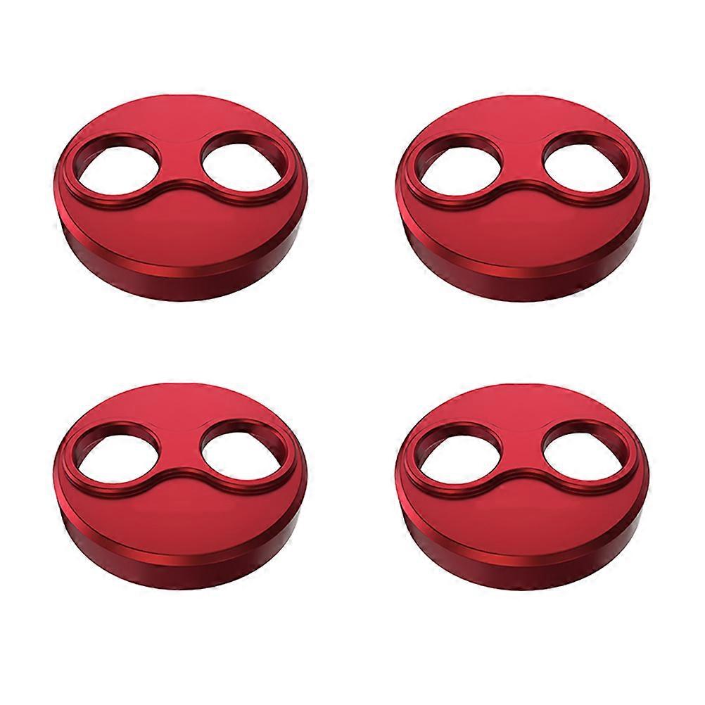 Drone Motor Cover in Red Aluminum Alloy for Protection and Dust Shielding Fits Most Drones 4 Pieces