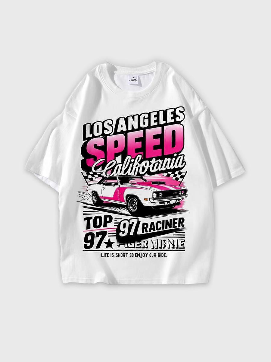 T-shirt round neck Pattern loose short sleeve JW2481