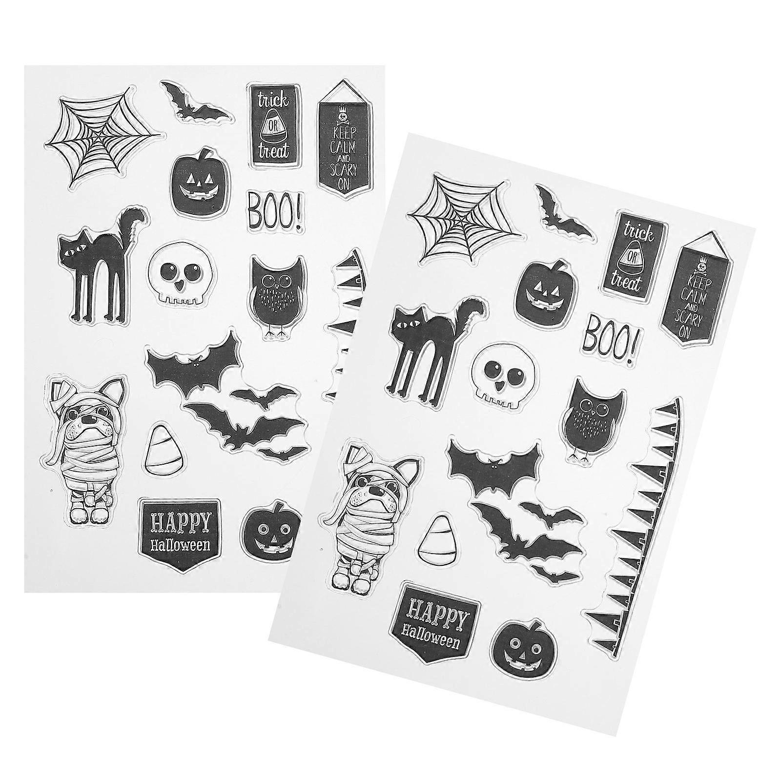 Scrapbook Stamps Diy Planner Stamp For Scrapbooking Assorted Color 16X11cm Handbook Decoration 2Pcs