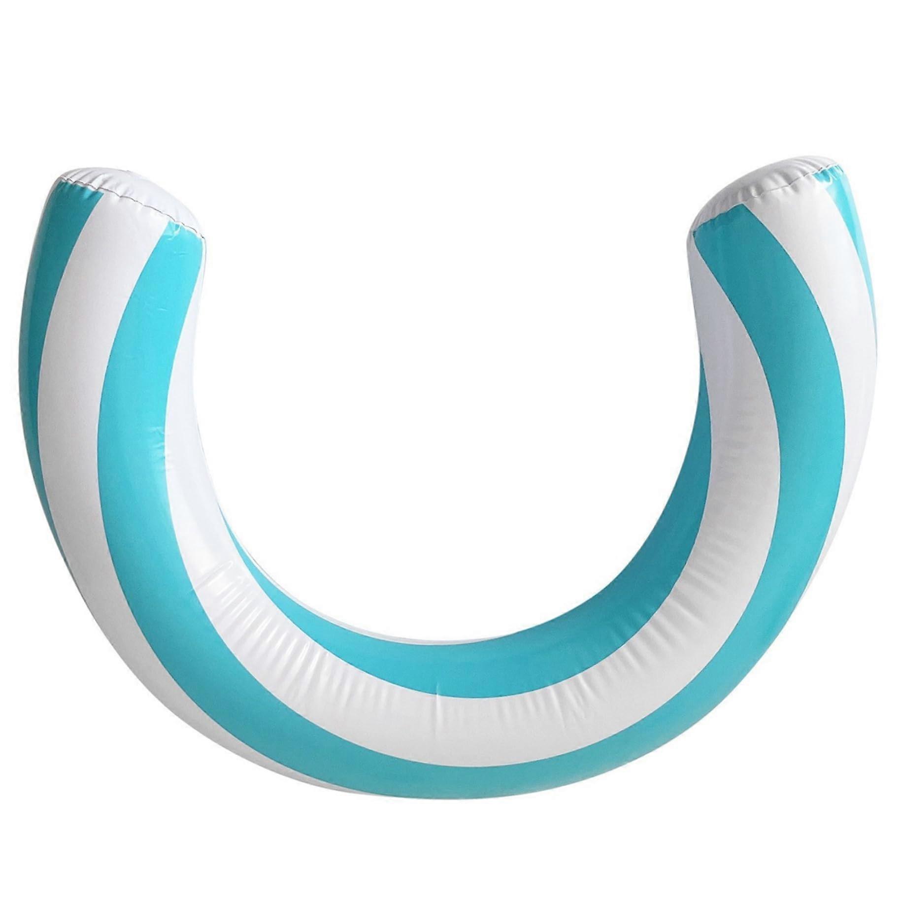 Inflatable Pool Float Curved Noodle Style For Pool And Beach Blue