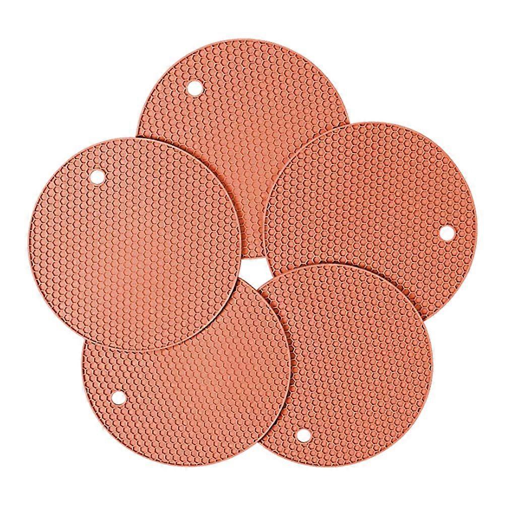 Nordic Style Silicone Anti Hot Pad for Household Item Insulation Pads 5Pack