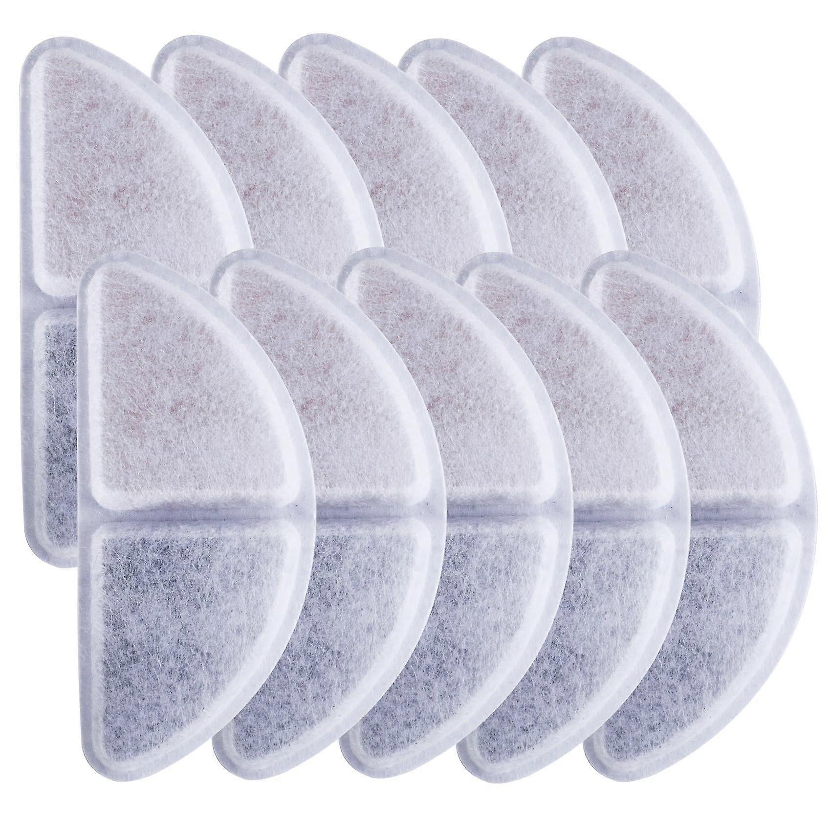 10 Pack Replacement Filter Elements Compatible with Wudvime Wireless Cat Water Fountain 10 x replacement filters