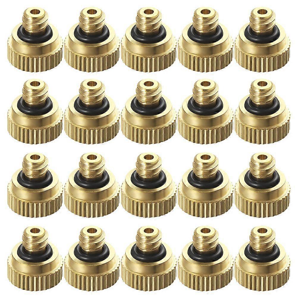 20PCS 0.3cm Brass Misting Nozzles Low Pressure Atomizing Nozzle Spraying Nozzle