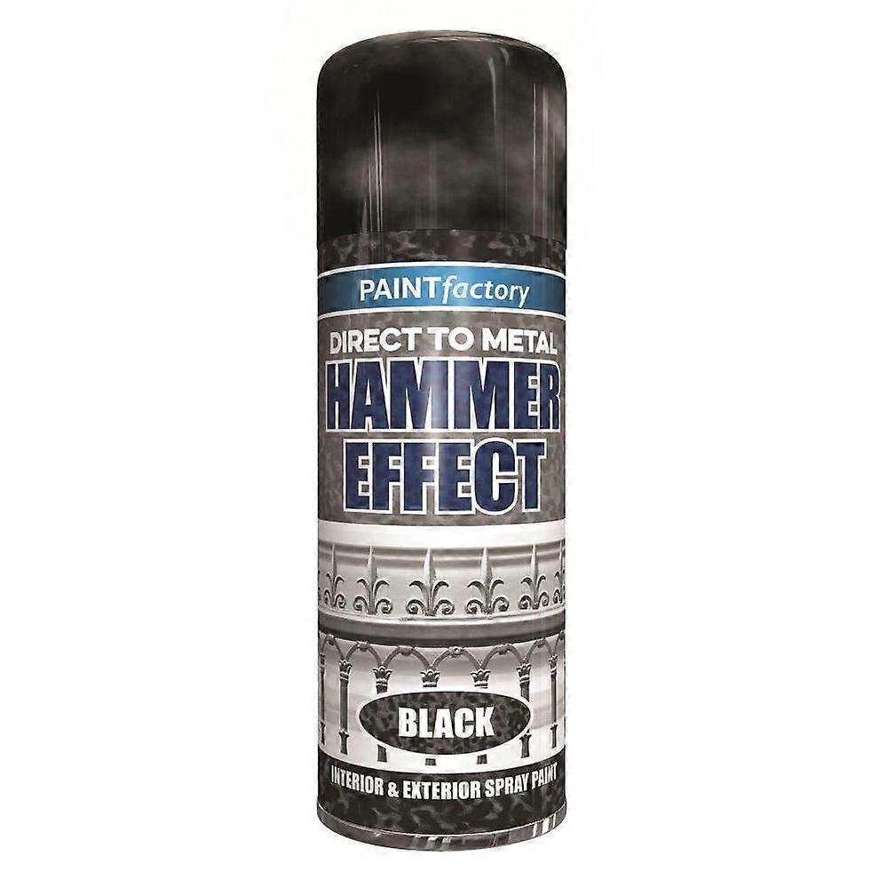 PF Hammer Effect Spray Paint Black 400ml Aerosol