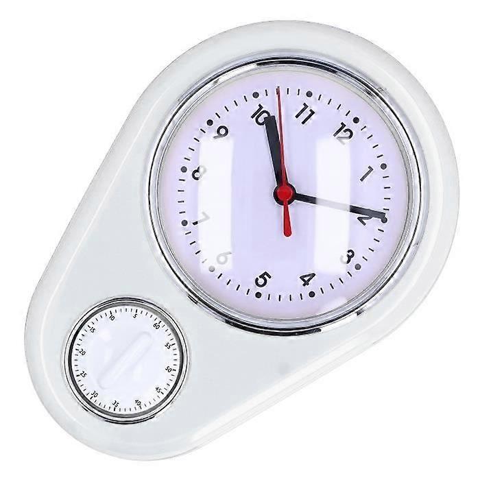 Salutuya 9 Inch Timer Wall Clock Salutuya Kitchen Timer Wall Clock 9 Inch Kitchen Timer, White
