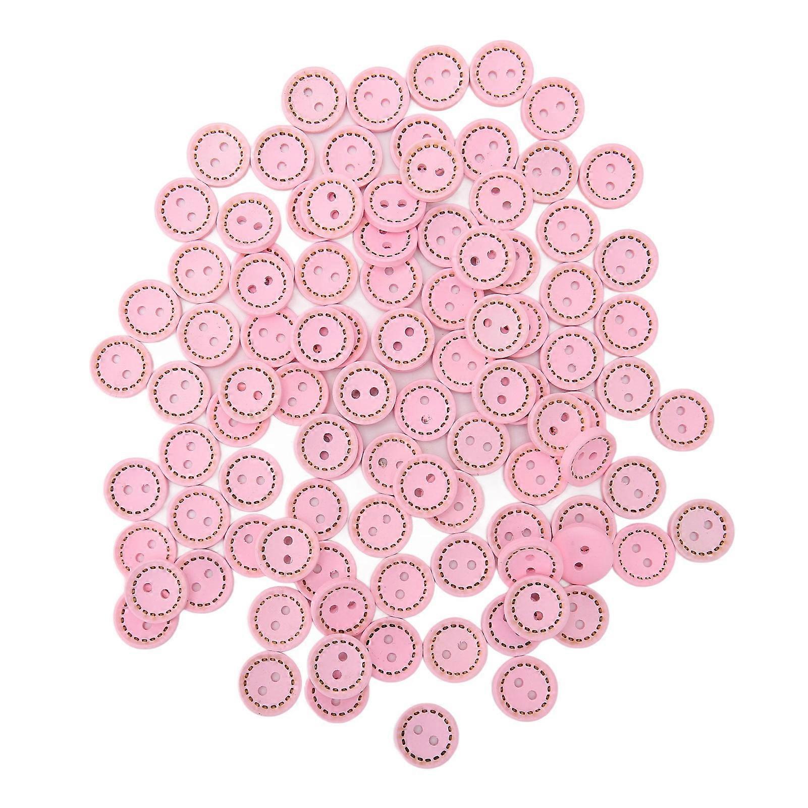 400Pcs Round Wooden Buttons 0.6 Inch 2 Holes Assorted Colors Light Smoothing Craft Buttons for DIY Decoration