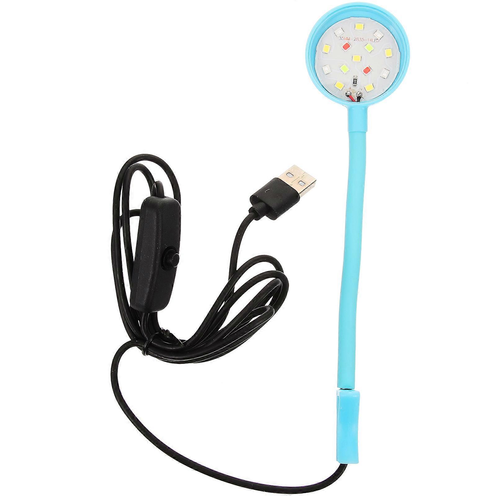 Skyblue Aquarium Lamp Made of Plastic for Bedroom with Bright LED Beads and 360 Degree Rotation Design