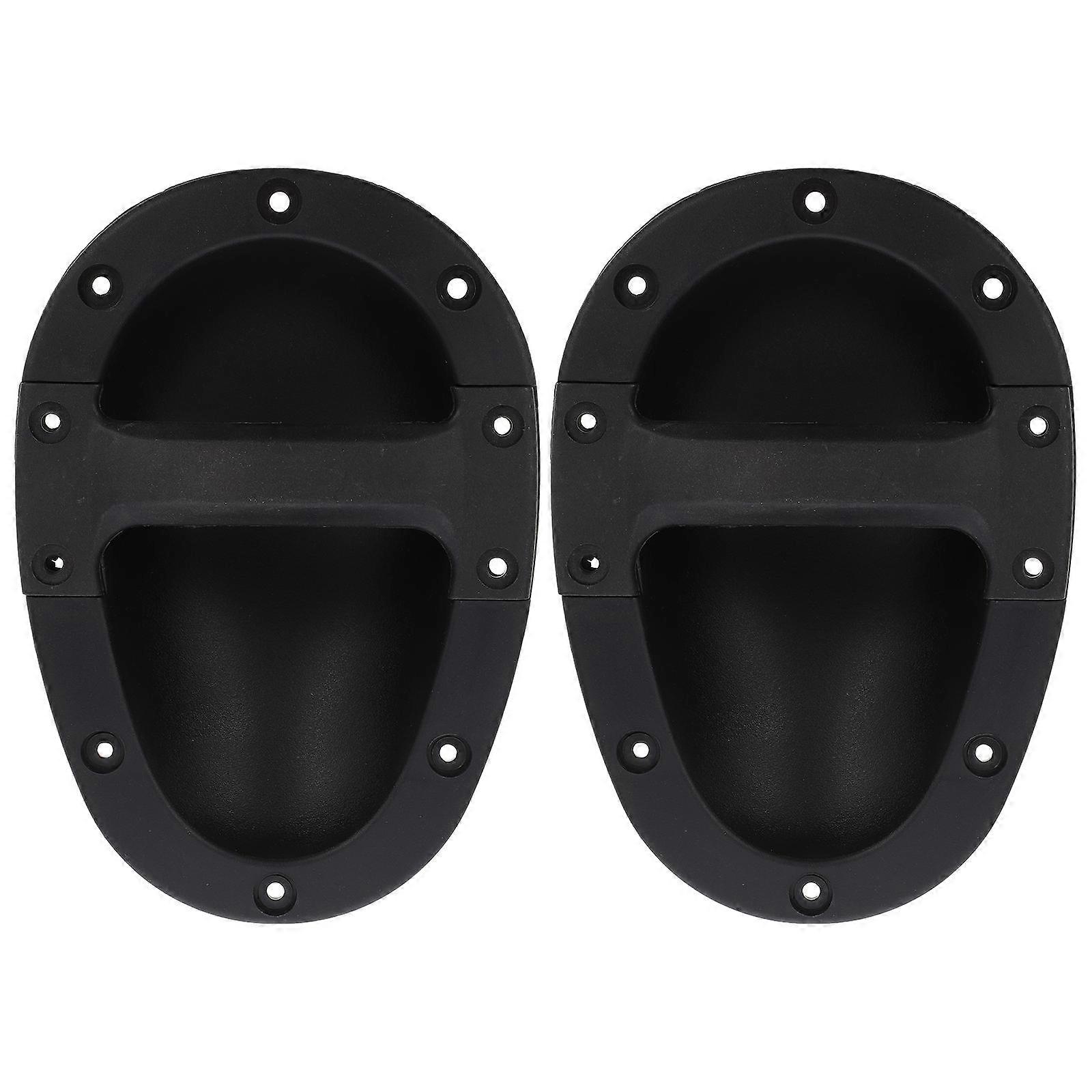 2pcs Stage Speaker Cabinet Handles with Comfortable Grip, Durable ABS Material, Easy Installation, Smooth Surface Design for Loudspeakers