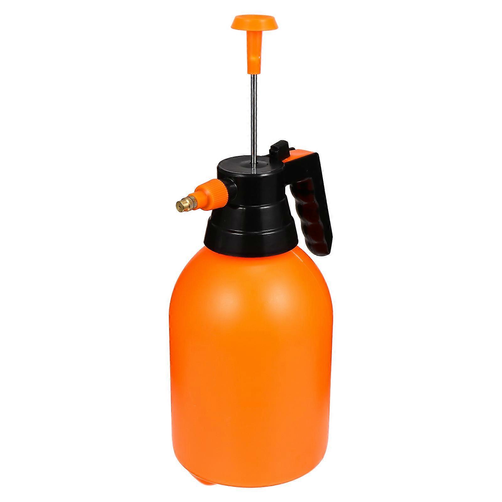 Portable Watering Can Round Practical Design Horticulture Watering 2L Capacity Orange 1Set
