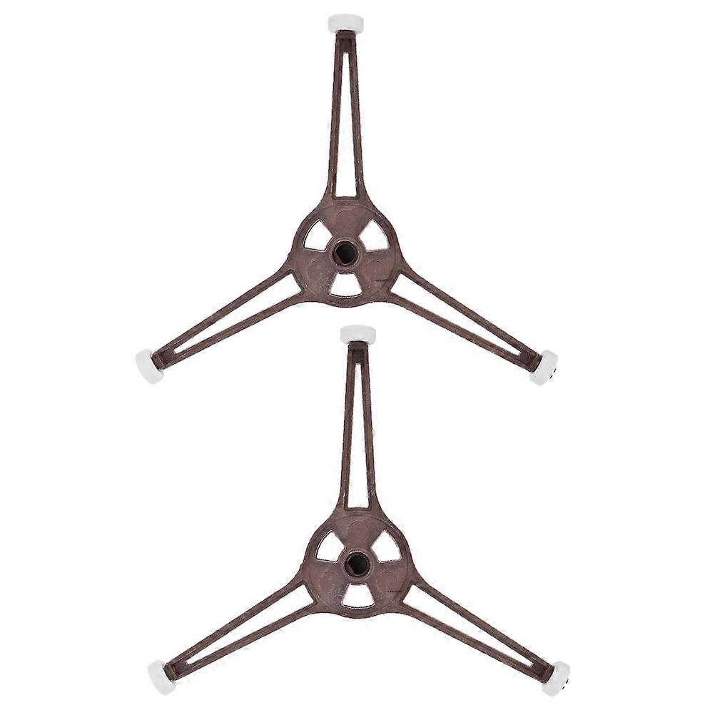 Microwave Roller Ring Repair Microwave Oven Extend Service Life Round Shape 16X16X1.5cm Plastic 2Pcs