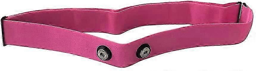 Adjustable Heart Rate Monitor Chest Strap for Garmin, Wahoo & Polar (Pink)
