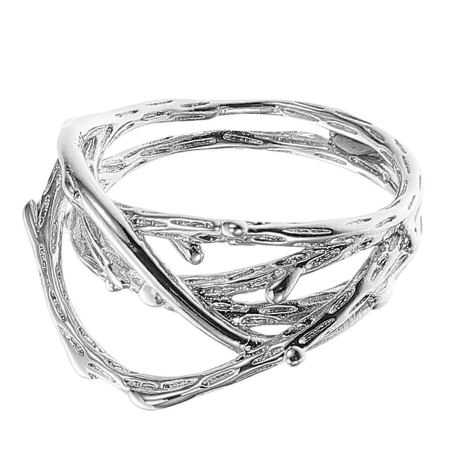 Here's a refined and appealing product description for your **Adjustable Silver Plated Open Finger Ring with Bamboo Joint Design**:
**Adjustable