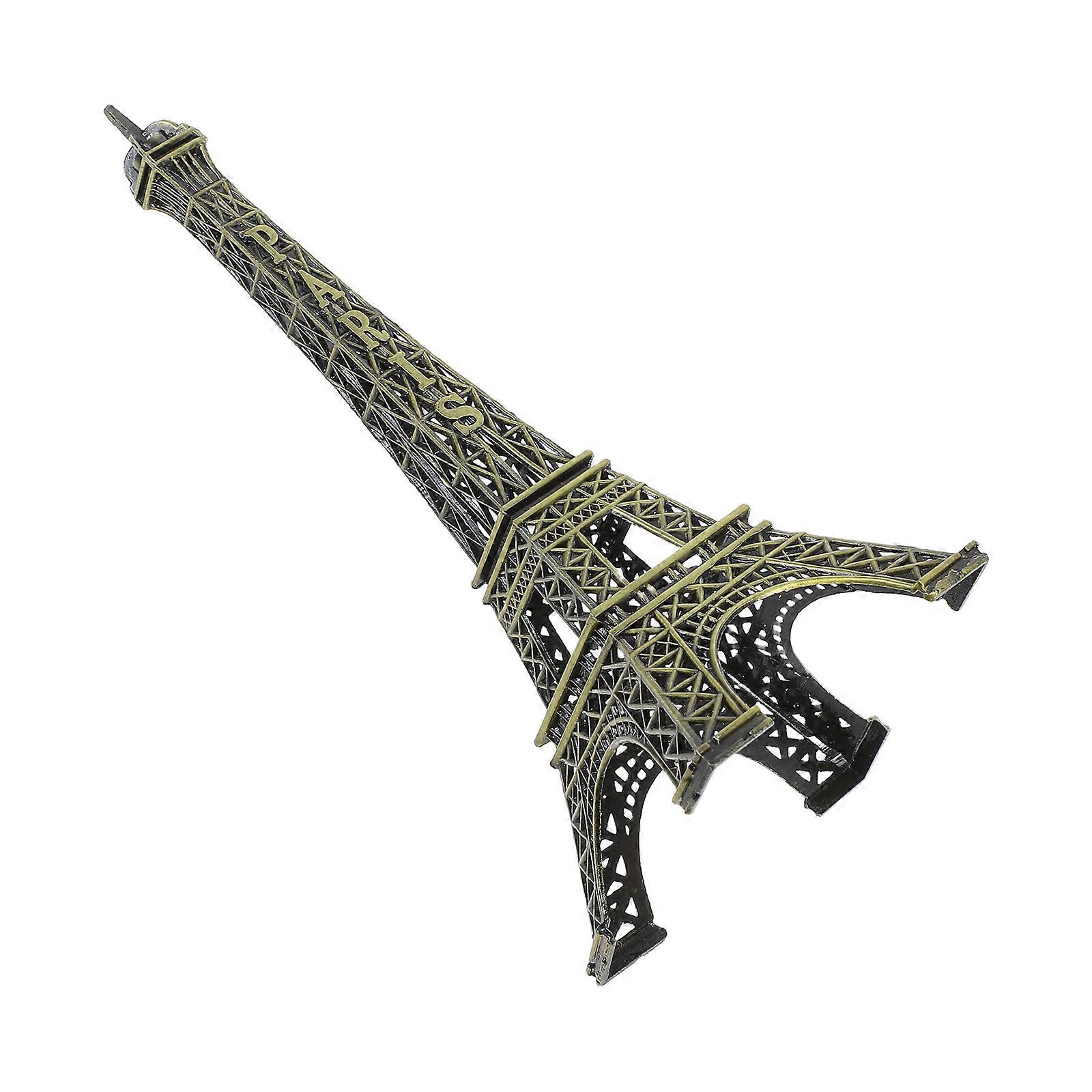 Metal Eiffel Tower Statue Decor – Sturdy Architectural Model for French Themed Home Decoration, Table and Shelf Display