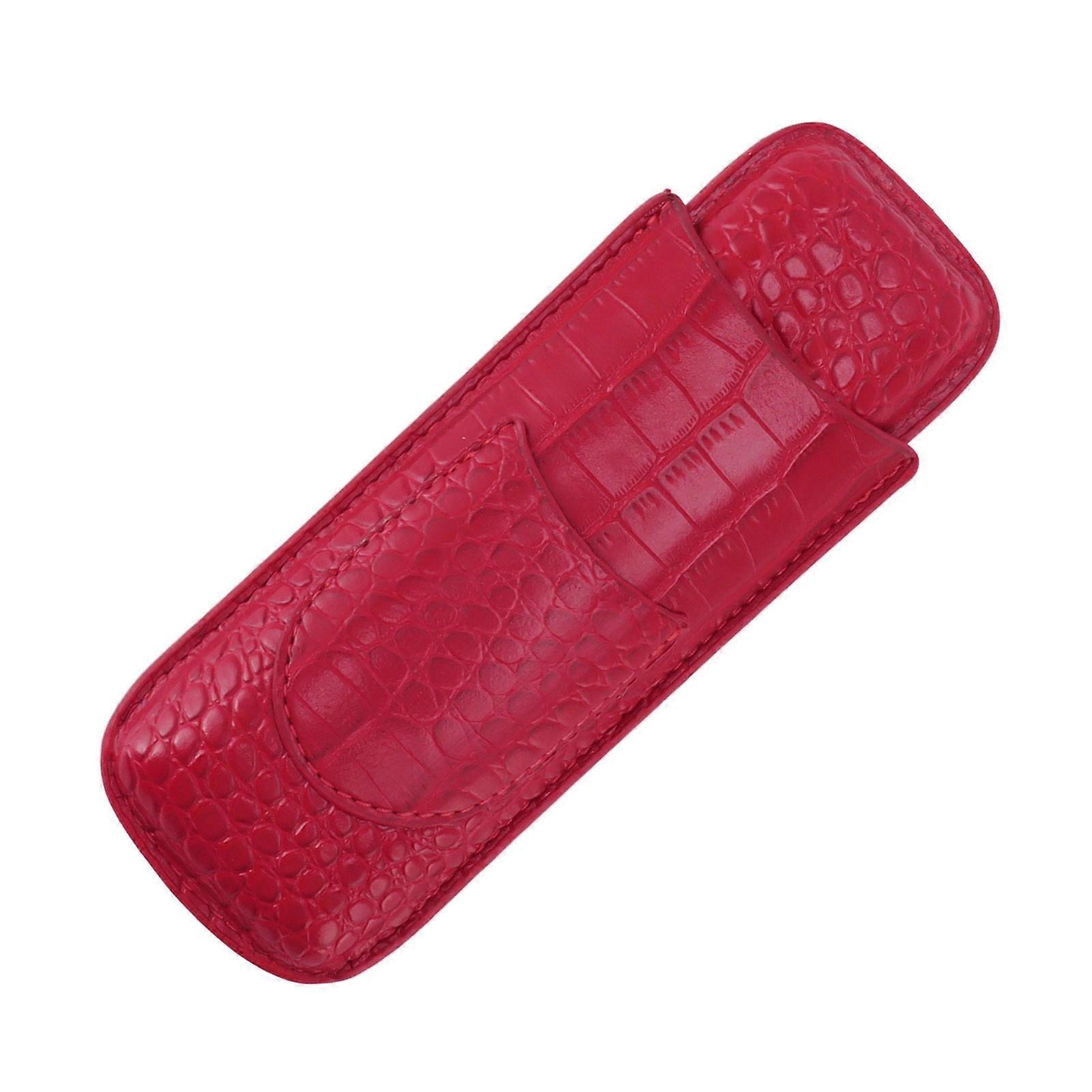 Zigarrenetuihalter aus weichem Leder, tragbar, verschleißfest, Vintage-Zigarrenhumidor zum Geburtstag