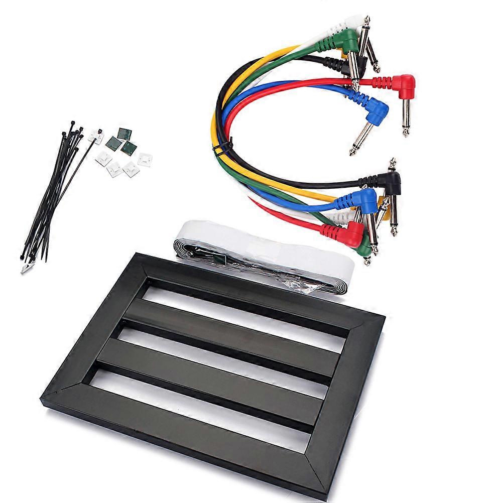 Compact Guitar Effect Power Bracket Set   Durable Mounting Board for Effects Pedals, Compatible with Moskyc, Pedaltrain and More, Black