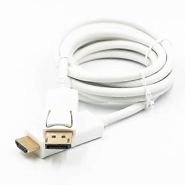 محول كابل محول DP إلى HDMI ، أبيض.