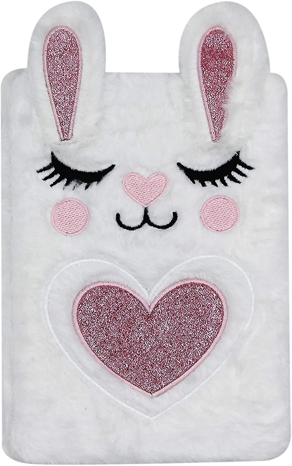 Lovely Animals Notebook Deti Plyšový denník pre dievčatá Tínedžeri Fuzzy Zápisník Do denníka A5 Linked 160 strán