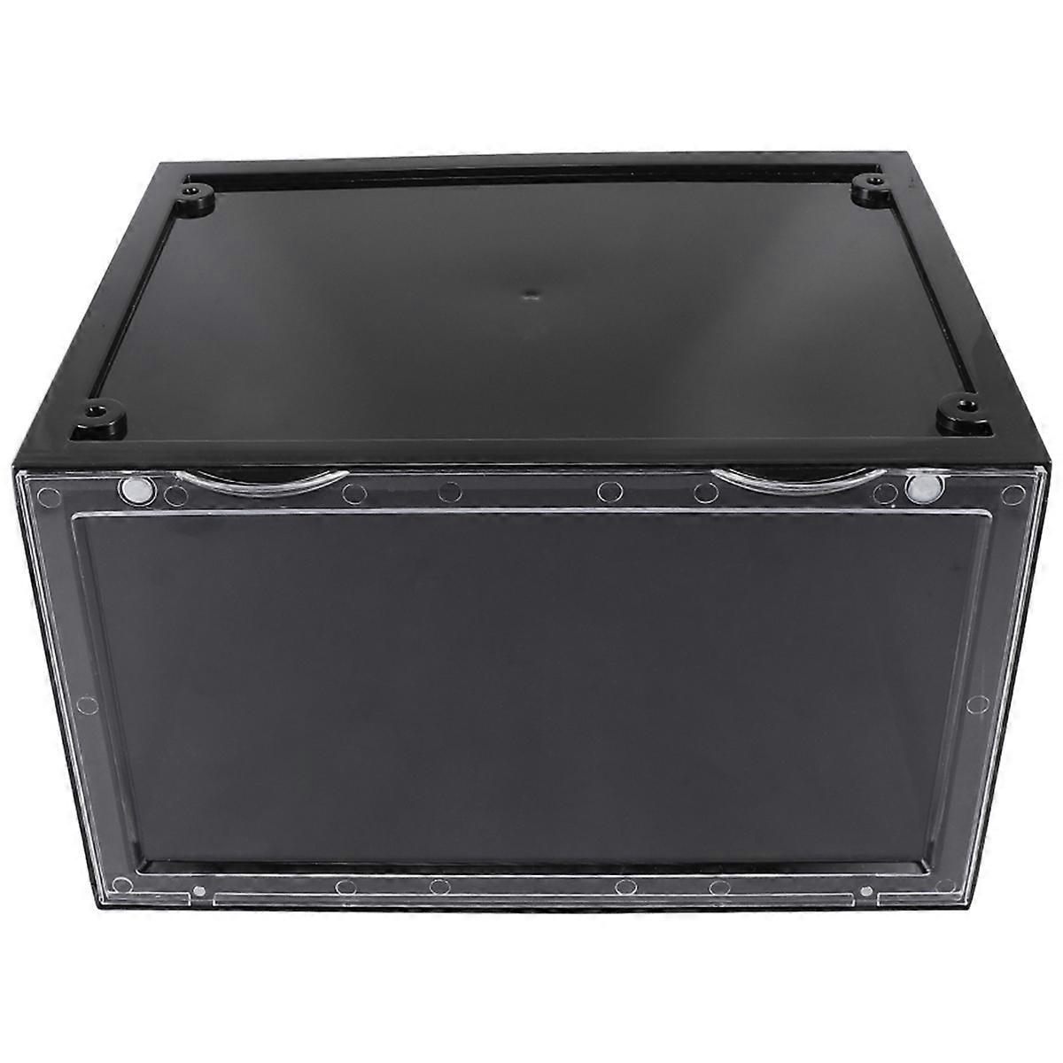 Shoe Storage Box with Transparent Side for Easy Access Dustproof and Organized Display