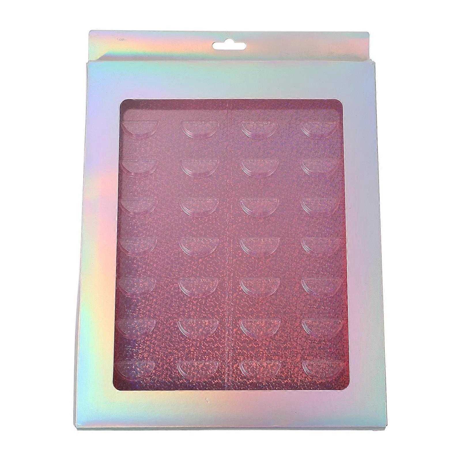 تخزين رمش 1 قطعة منظم رمش مزخرف مع صينية متعددة الألوان مصممة للاستخدام اليومي 26.5x21.5 سم