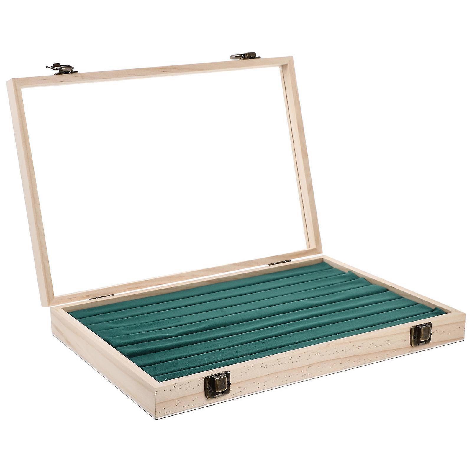 Clear Jewelry Box Earring Storage Box Rectangular Design Dust-proof Large Capacity 1Pack Multi Color For Women