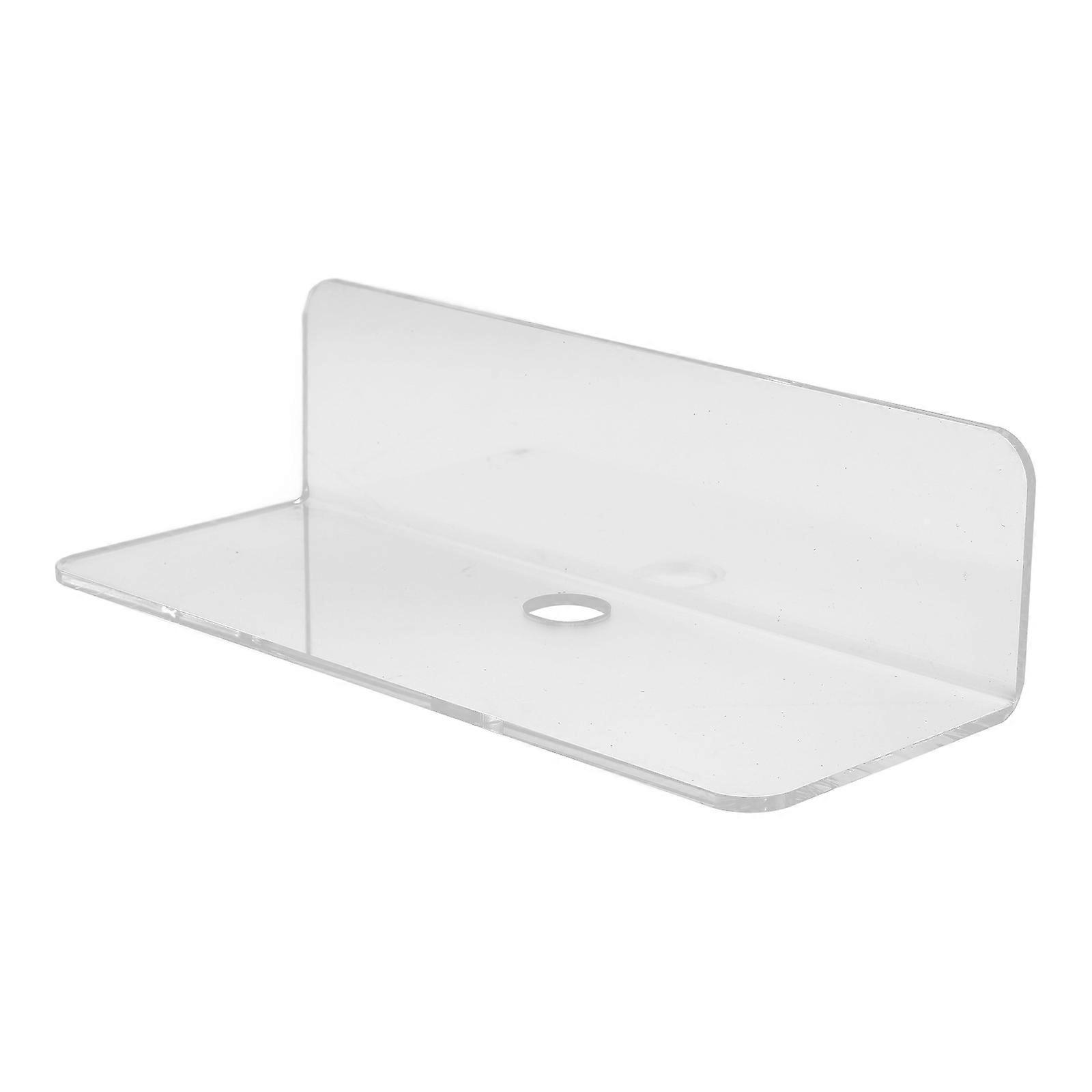 Clear Acrylic Floating Wall Shelves 2pcs Display Shelf Set for Wall Hanging