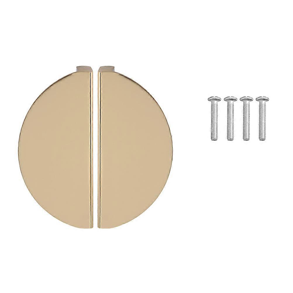 درج يسحب 2 قطعة خزانة نصف دائرة يسحب التصميم الحديث مناسب لأصحاب المنازل سحب الألومنيوم الذهبي