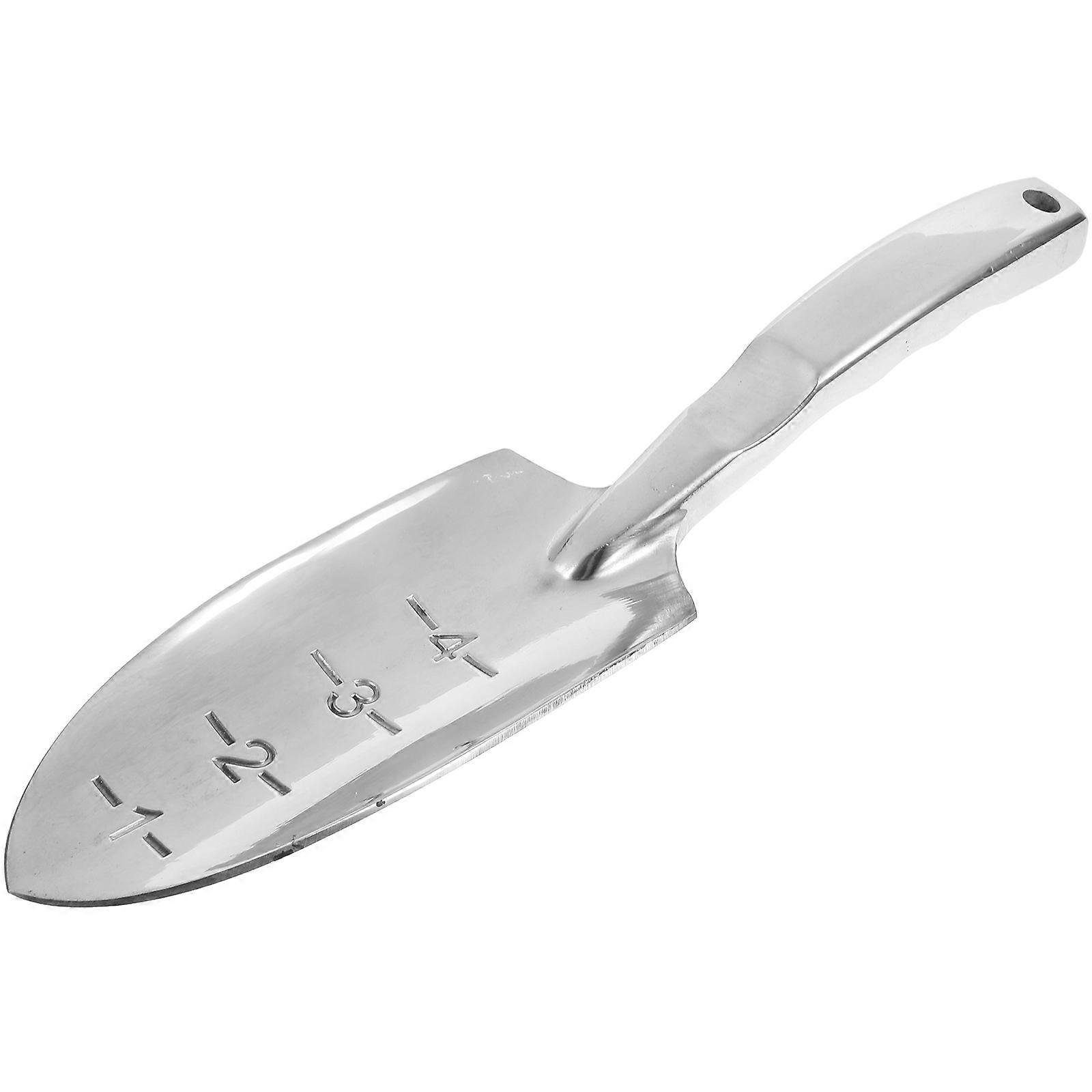 Garden with Ergonomic Handle for Planting and Digging Made of Aluminium Magnesium Alloy Silver 7 Inch