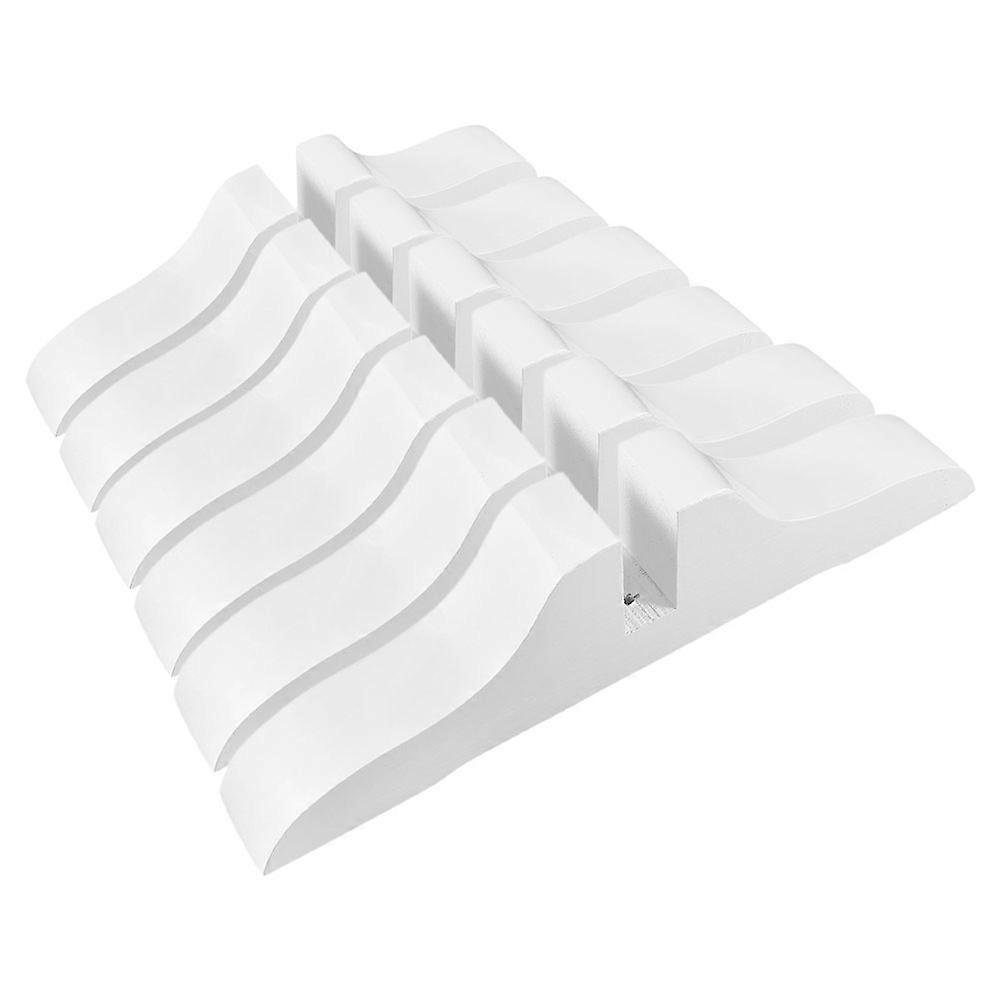 Room Screen Divider Support Base Wooden Design Folding 6Pcs Protects Floors For Hotel Office Adults 29X7.5X3.5CM
