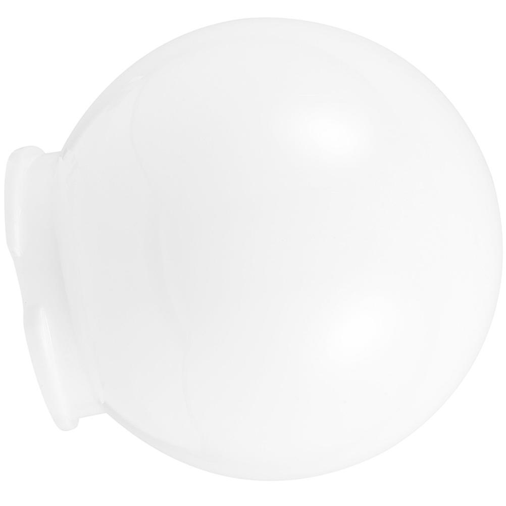 Outdoor Acrylic Lamp Shade for Globe Light Bulb White Color Durable and Decorative 4.5 Inches