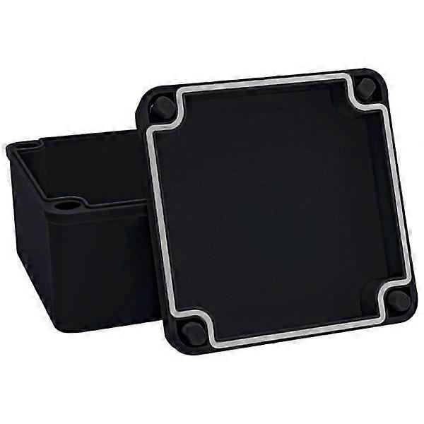 Black DIY Meter Box Waterproof ABS Storage Box Project Box Storage Box, 100X100X75Mm