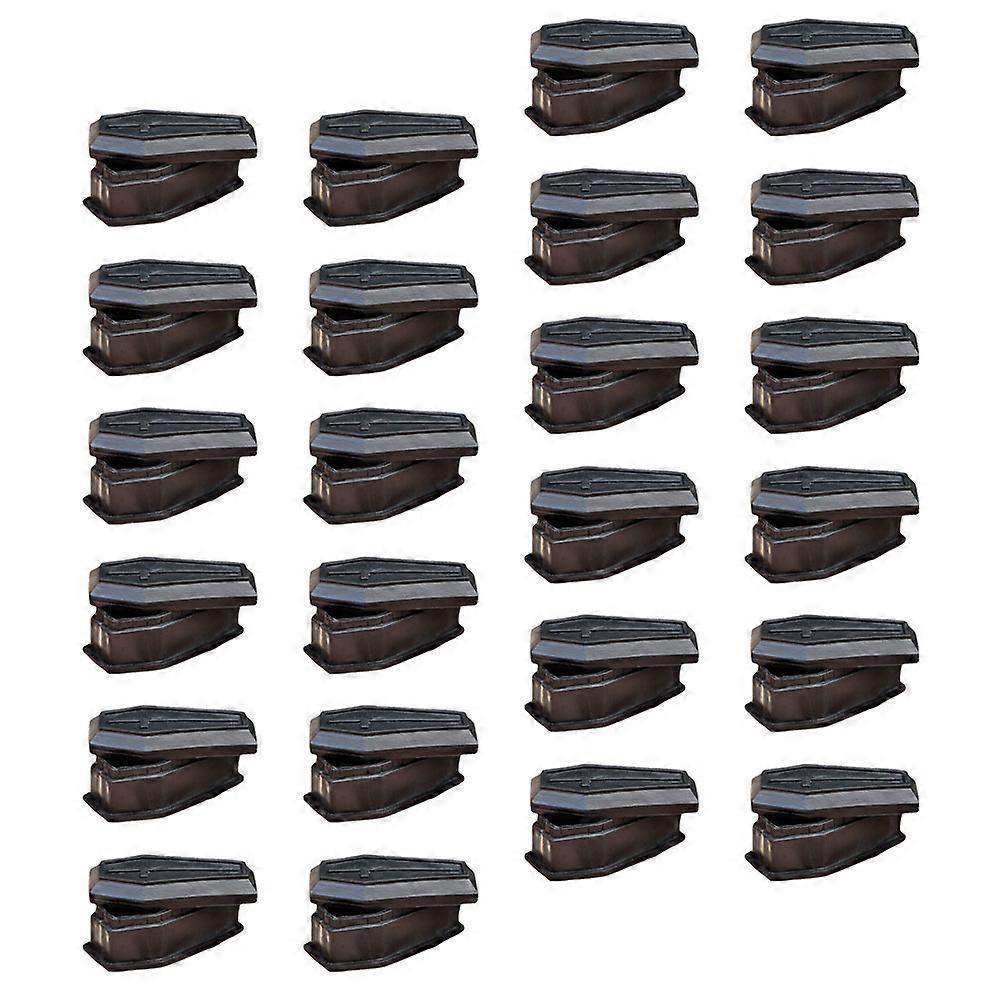 Black Plastic Jewelry Storage Box for Decor Creates Scary Party Feel 24 pcs Miniature Coffin Boxes