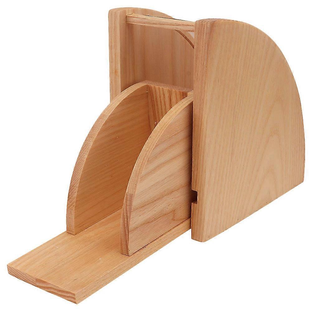 Coffee Fan Shaped Filter Holder Wooden Organizer For Coffee Lovers Practical Design Household 14.1X8.2X15.2CM Organization 1Pcs