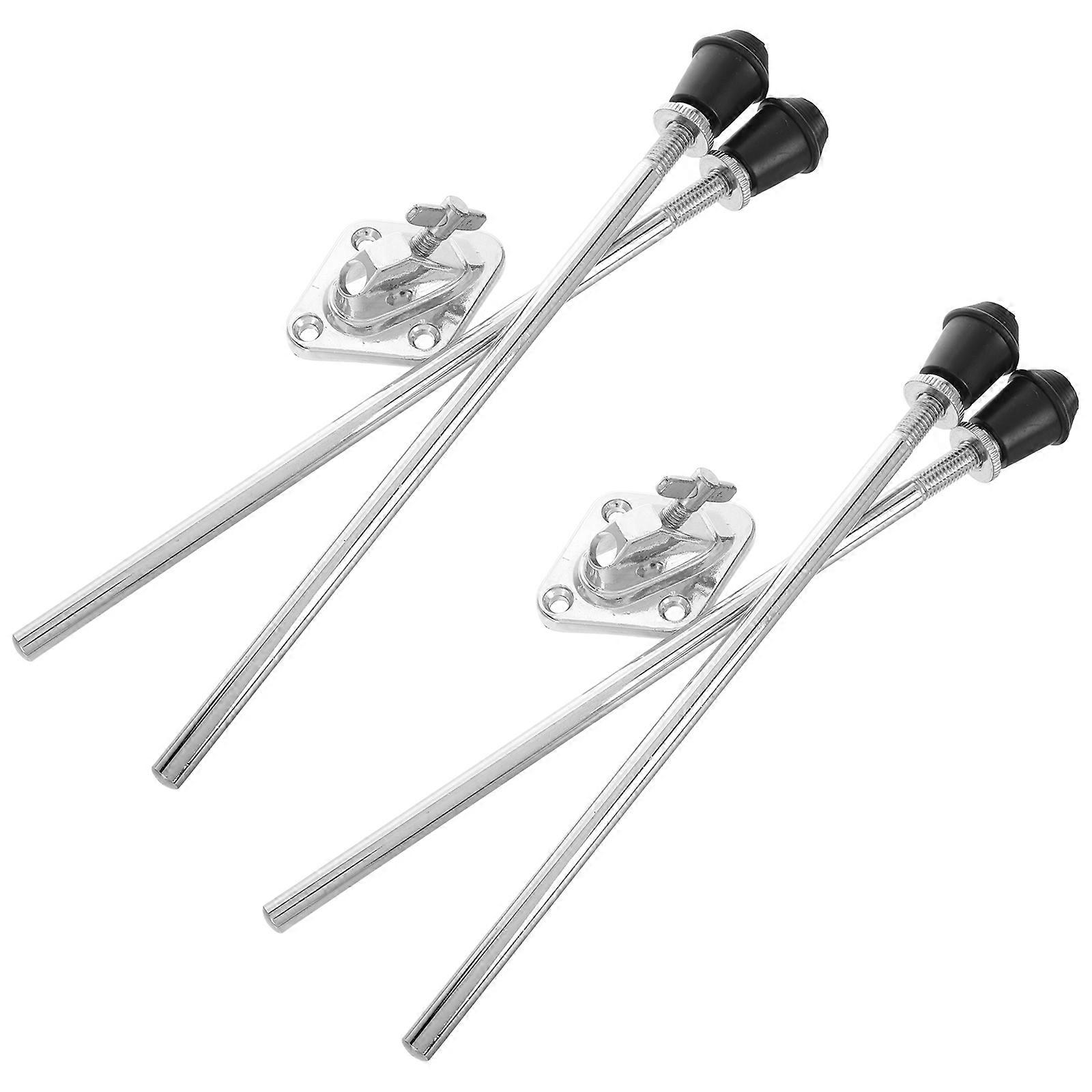 Stable Setup Drum Feet Accessory Suitable For Musicians With Silver Color 2 Sets