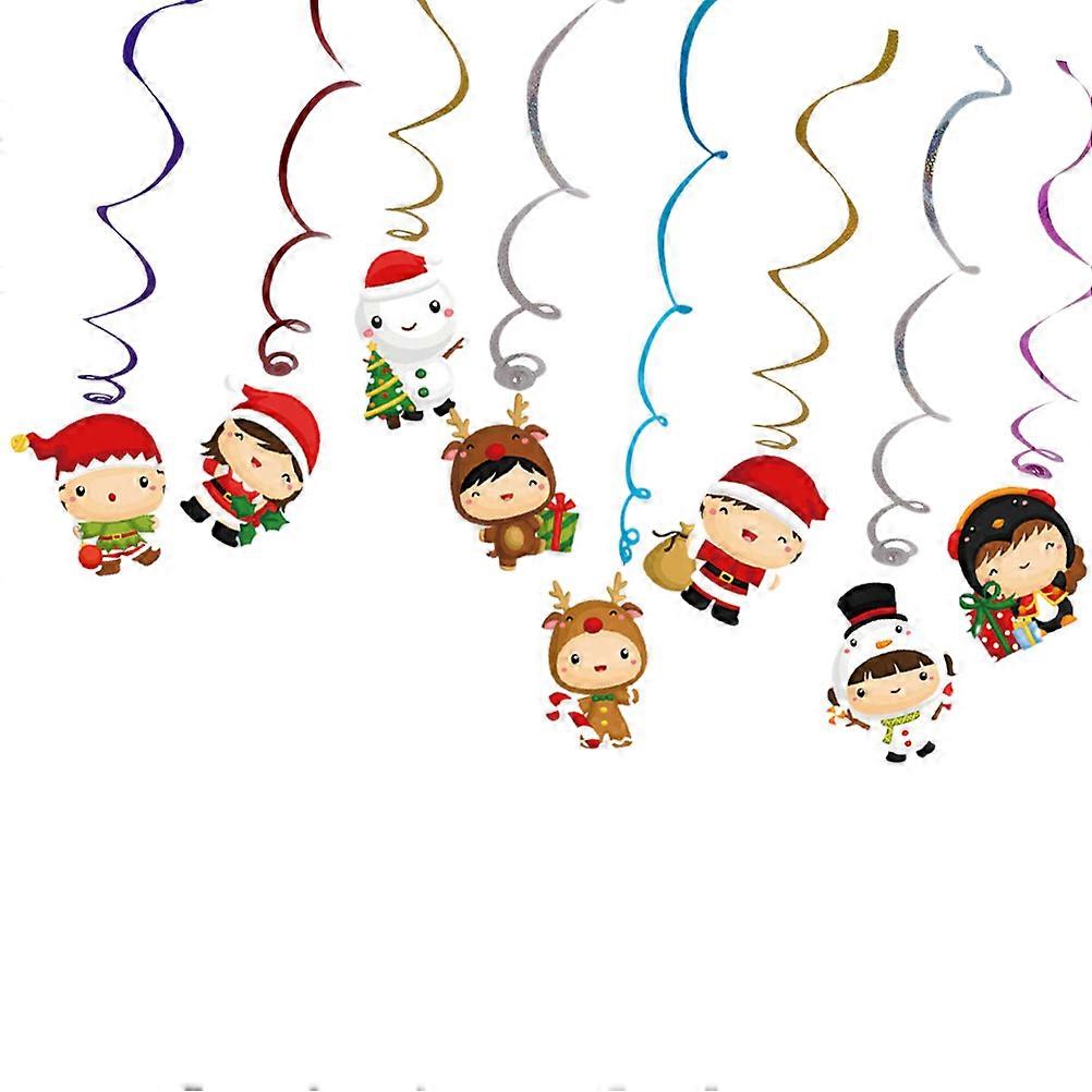 סטרימרים קישוטי מסיבת צורת ספירלה קישוט חיצוני פסטיבלים משפחתיים 1 סט