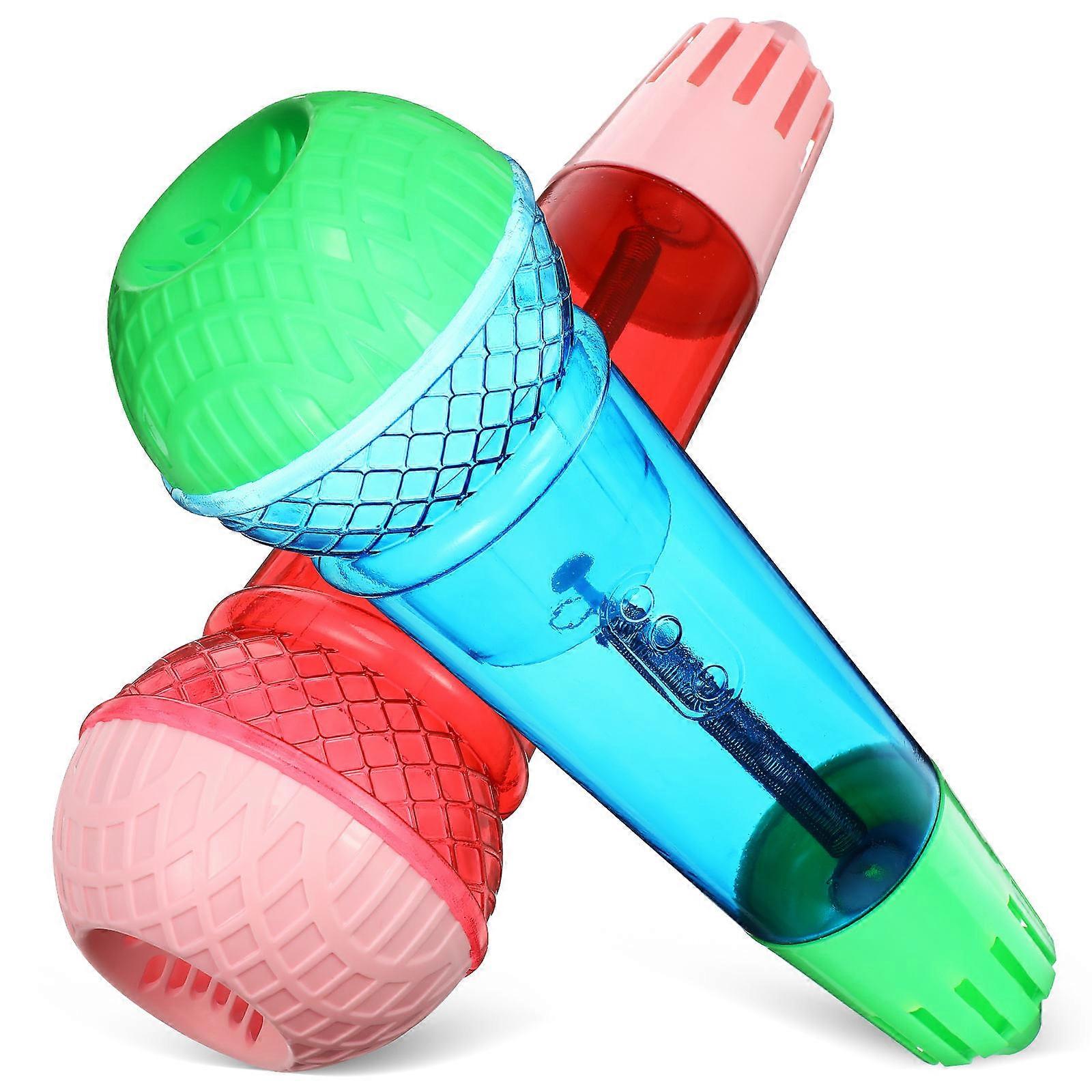 Plastic Echo Microphone Prop Kids Microphone Toy for Party Use 2Pcs